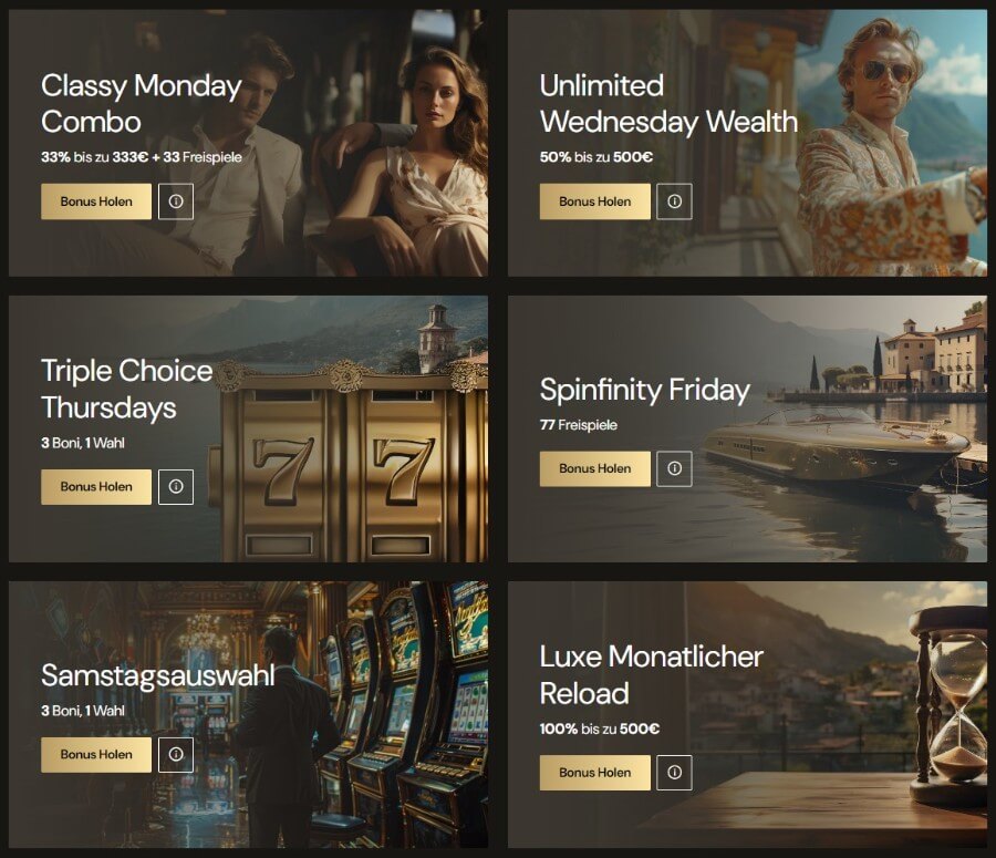 Das Bonusangebot des Lucky Ones Casinos.