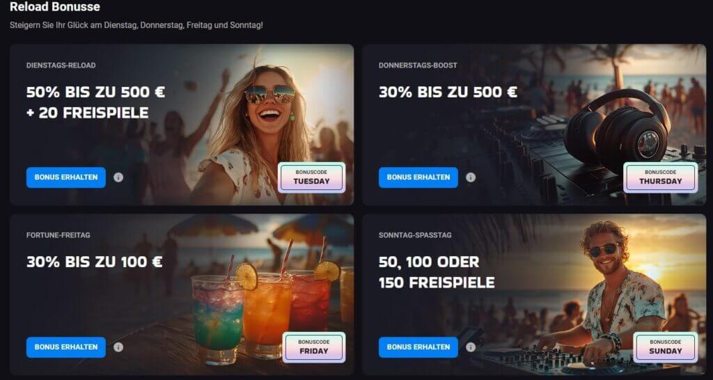 Das Bonusangebot von LuckyVibe erfreut sich sowohl bei neuen als auch bei bestehenden Nutzern großer Beliebtheit.