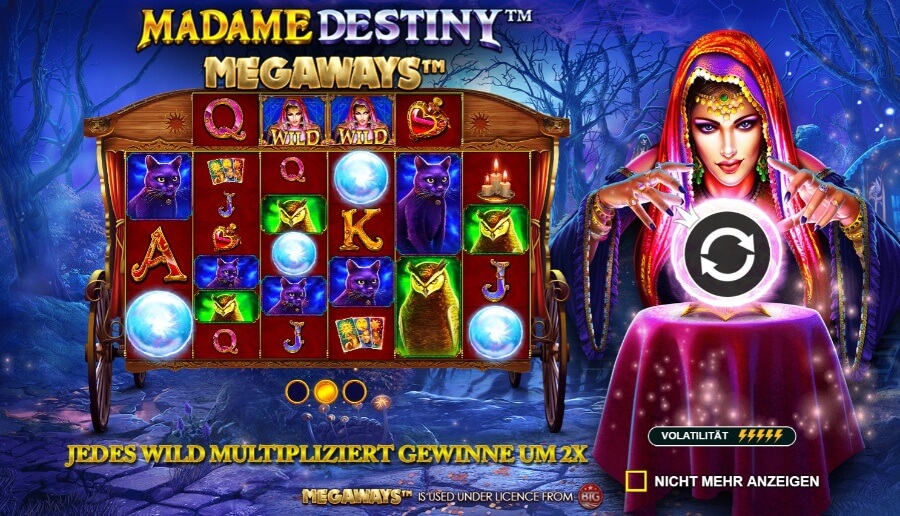Madame Destiny heißt Sie herzlich willkommen!