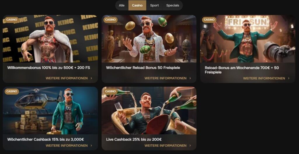 Bonus-Angebote im Mr Punter Casino