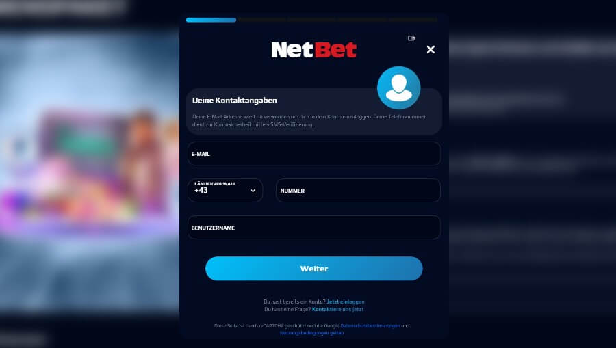 Einfacher könnte die Registrierung nicht sein.