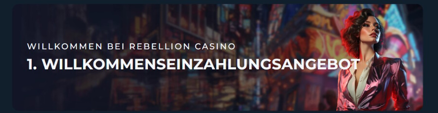 Das Willkommenspaket von Rebellion: 1.000 € und 500 Freispiele