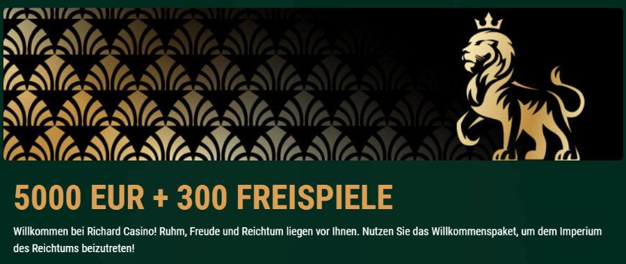 Willkommensbonus im Richard Casino – ein echter Höhepunkt!