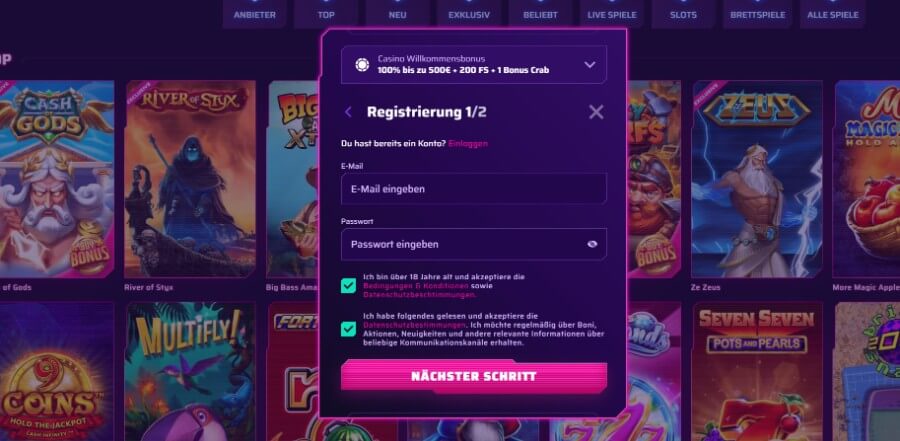 Die gefragtesten Spielautomaten im Roby Casino.