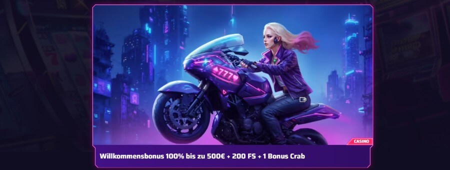 Roby Casino: 100 % bis 500 € + 200 FS