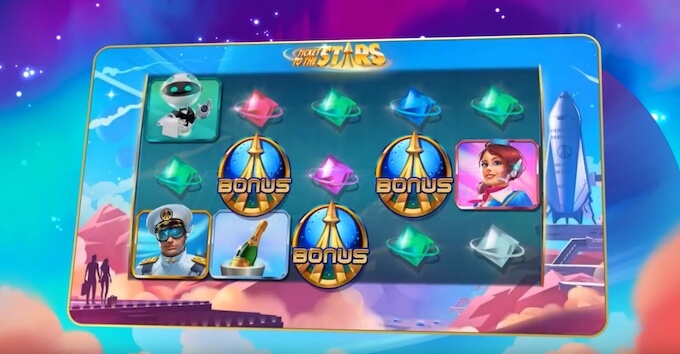 Ticket zu den Sternen Slot Quickspin Bild des Ticket to the Stars Slots von Quickspin