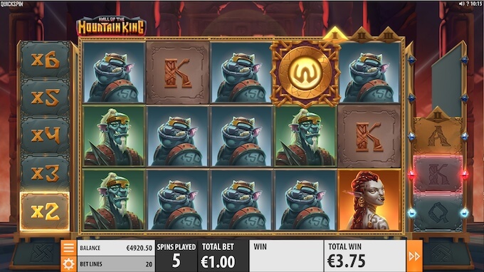Mountain King Bonus Feature Bild Mountain King