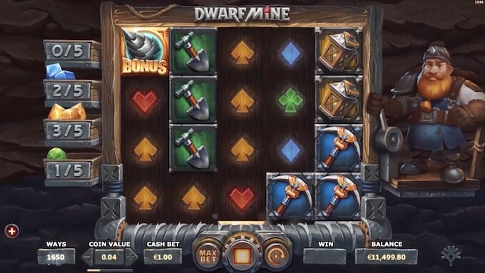 Dwarf Mine Slot Spielautomat Bild Dwarf Mine Slot Spielautomat