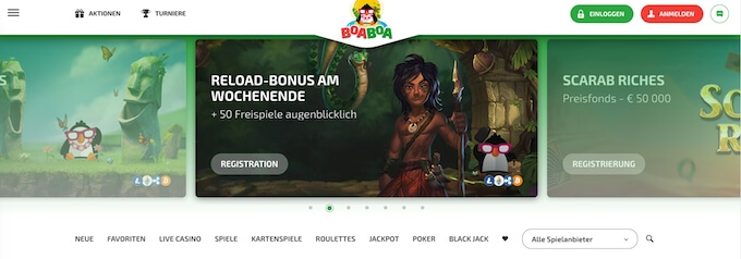 BoaBoa Casino BoaBoa Casino Hauptseite