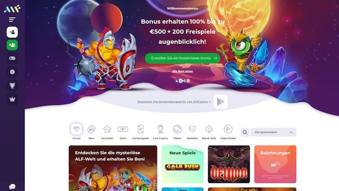 Alf Casino Hauptseite Alf Casino Startseite