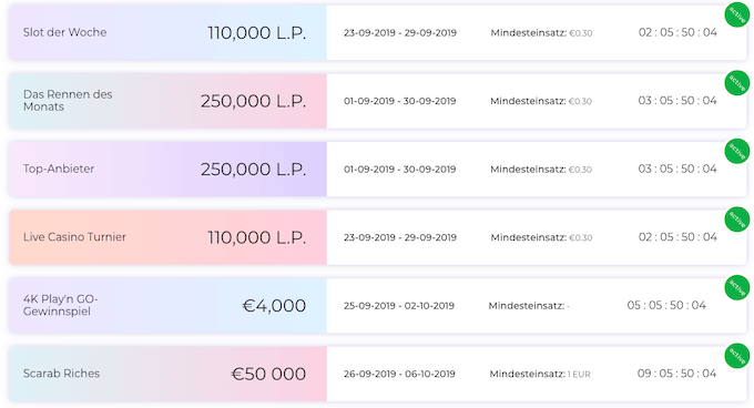 Alf Casino Turniere Screenshot Alf Casino Turniere