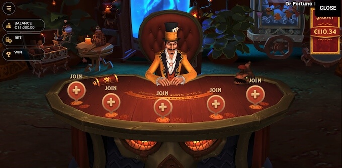 Dr. Fortuno Blackjack Tischspiel Dr. Fortuno Blackjack