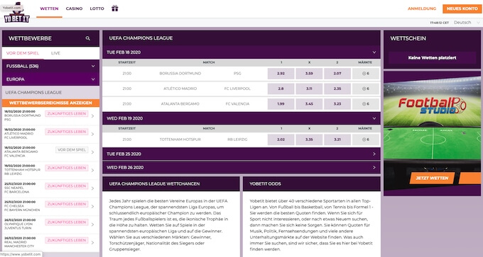 Sportwetten Yobetit Sportwetten