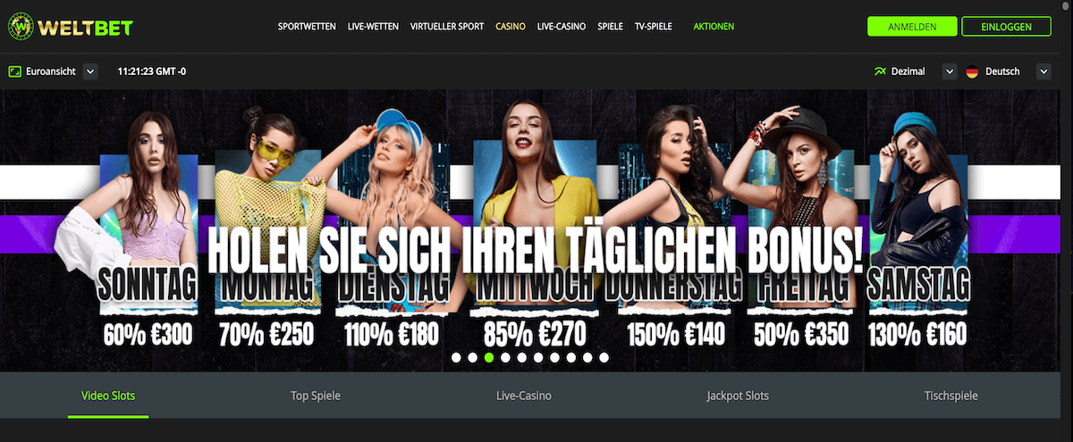 WELTBET Homepage WELTBET Homepage