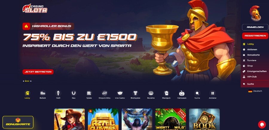 Mein erster Eindruck vom Slota Casino.