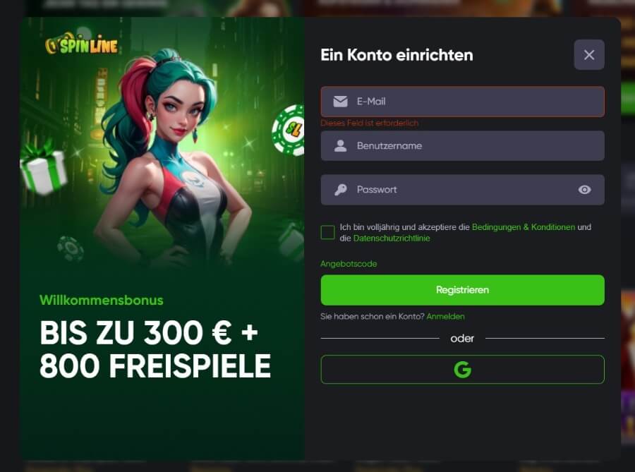 Ich kann Ihnen von Beginn an versichern, dass dieses Casino Ihnen mehr als genug Chancen bietet, um eine lukrative Spinline zu ergattern. Außerdem erwartet Sie hier eine riesige Auswahl an Slots. Was Ihnen dieses Casino noch zu bieten hat, erfahren Sie in dieser eingehenden Bewertung zum Spinline Casino.