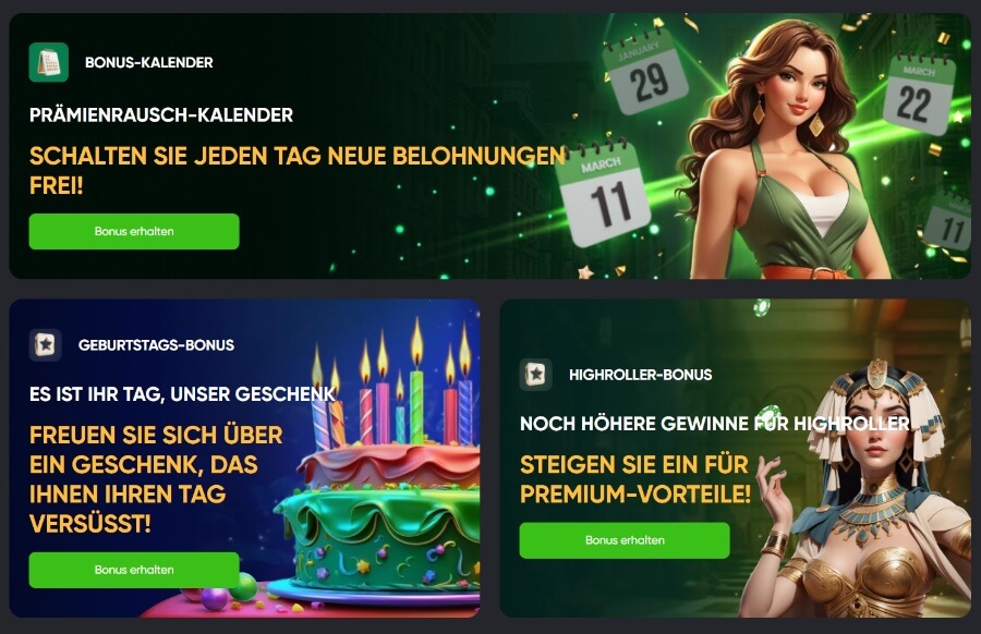 Willkommensbonus im Spinline Casino: bis zu 4.100 €.