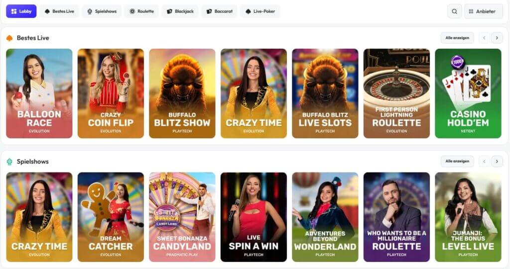 Spinrise Live Casino