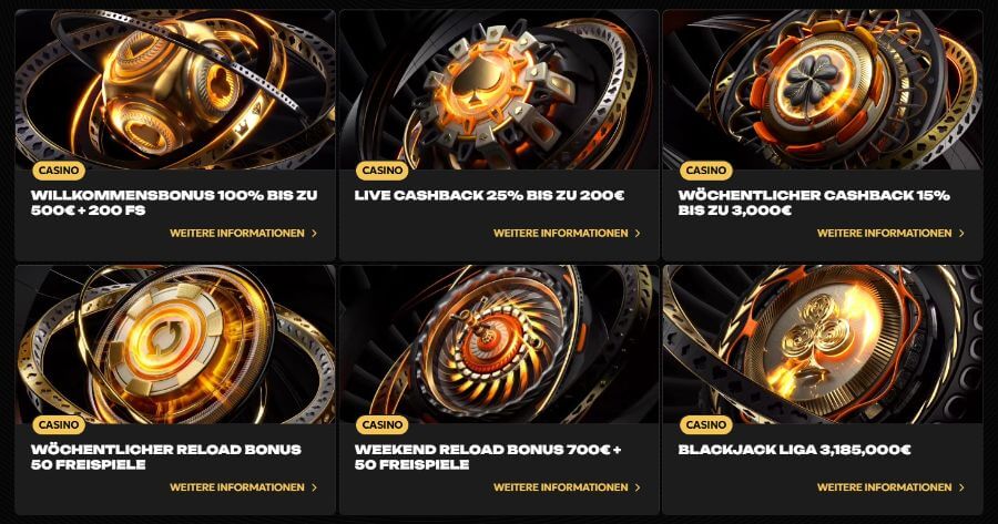 Der Spinsy Willkommensbonus: 100 % bis zu 500 € + 200 Freispiele