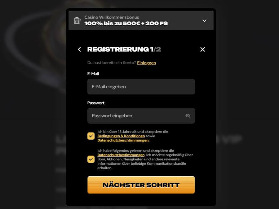 Dokumente und Informationen, die Spinsy Casino von Ihnen anfordern kann