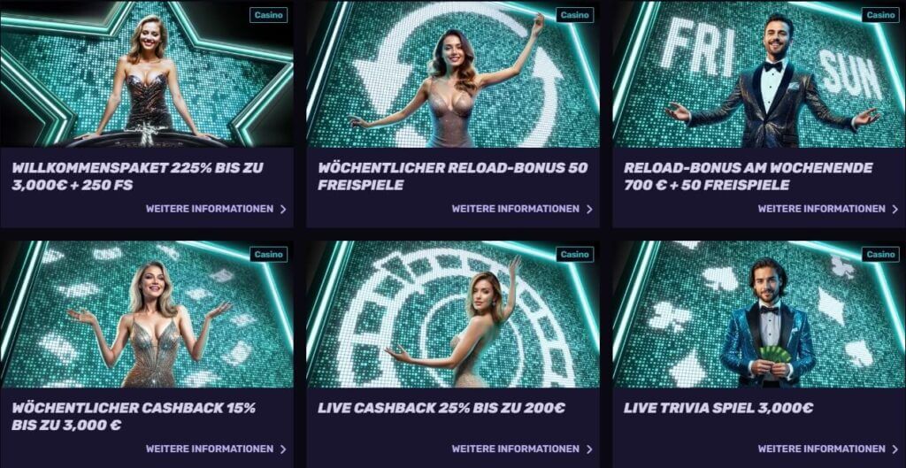 Dieser Bonus ist im regulären Angebot nicht enthalten, jedoch kann er treuen Spielern als besonderes Angebot zur Verfügung stehen.