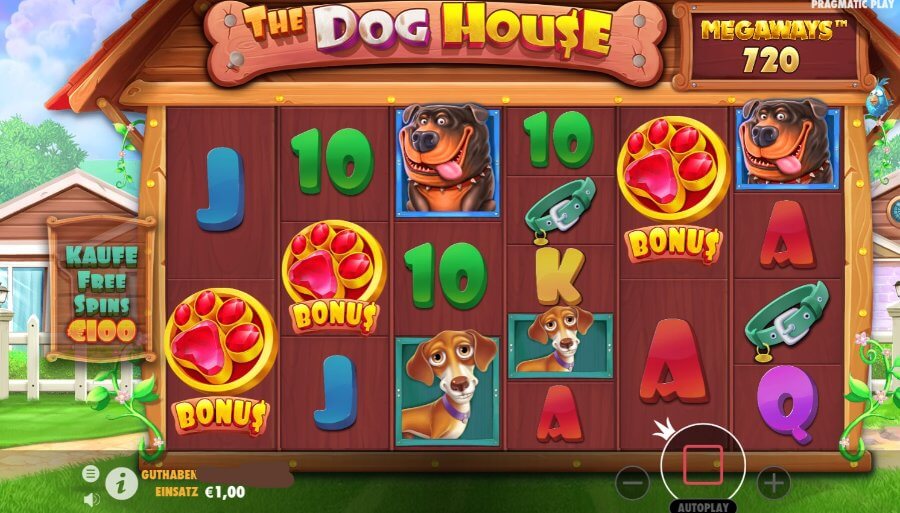 The Dog House Megaways ist definitiv ein Blickfang.