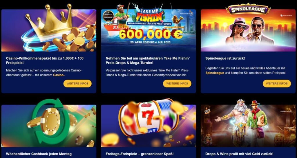 Das Bonusangebot von Vegasdukes.